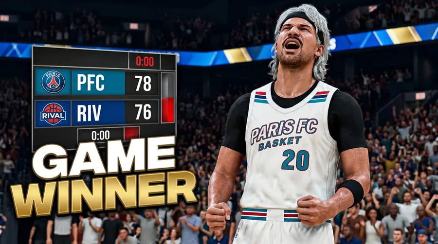 NBA 2K26 final score buzzer beater thumbnail template