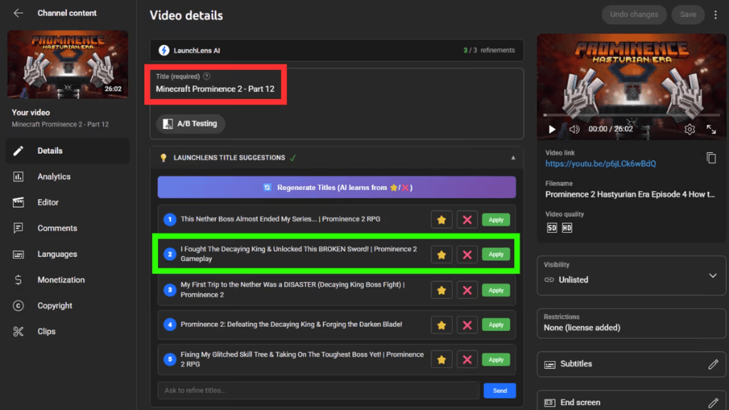 LaunchLens Dashboard