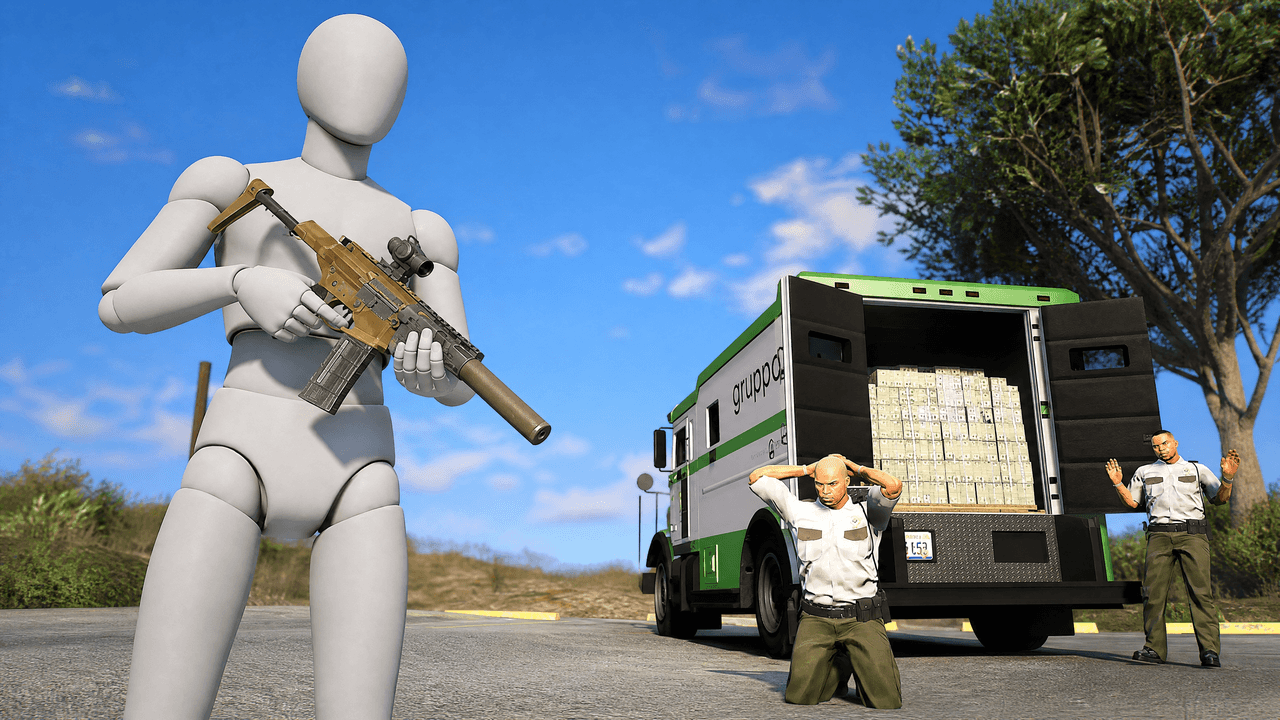 GTA Heist Cash Truck, second arrangement