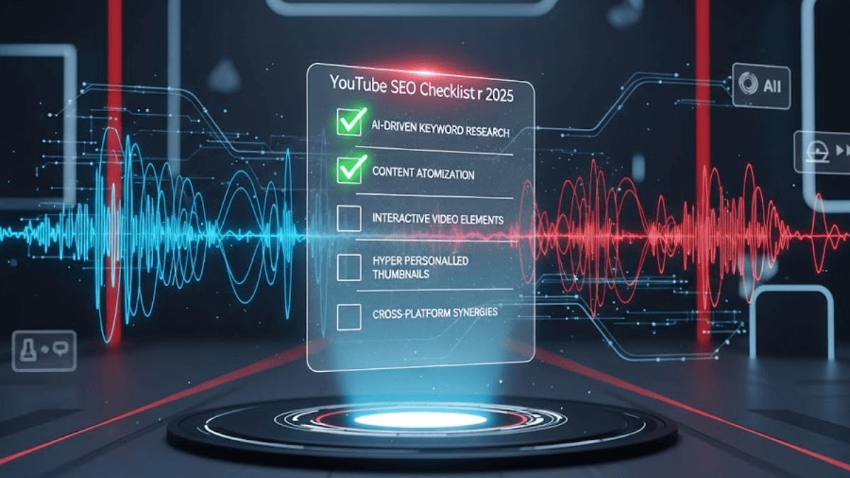 The Complete YouTube SEO Checklist (2025 Edition)