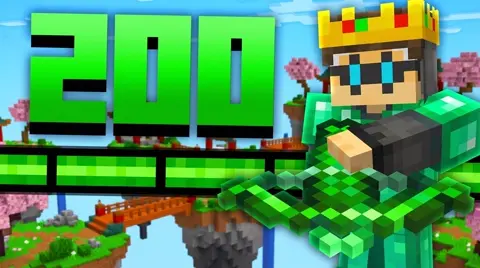 Bedwars Max Flex · Minecraft thumbnail template
