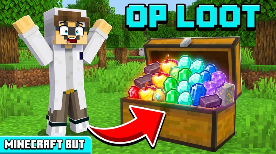 Minecraft But challenge thumbnail template