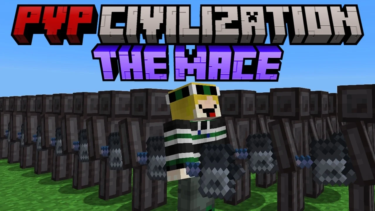 Minecraft thumbnail before a studio edit