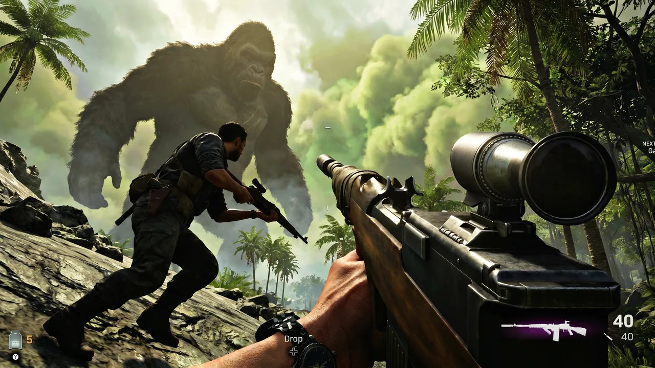 The same Warzone thumbnail after one Reshoot