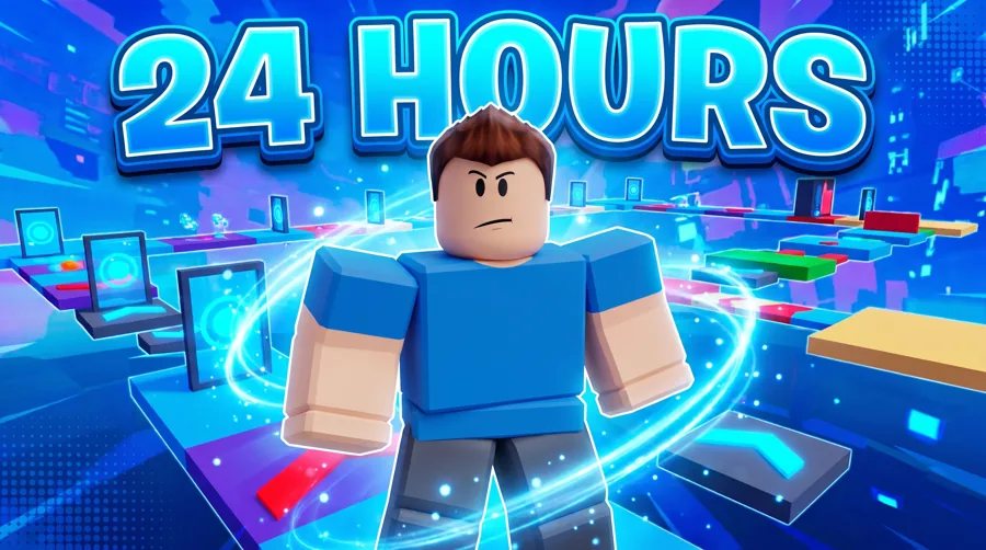 Roblox I spent 24 hours challenge thumbnail template