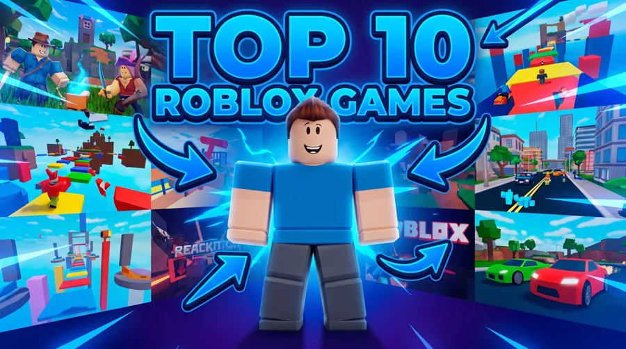 Roblox top 10 list video thumbnail template
