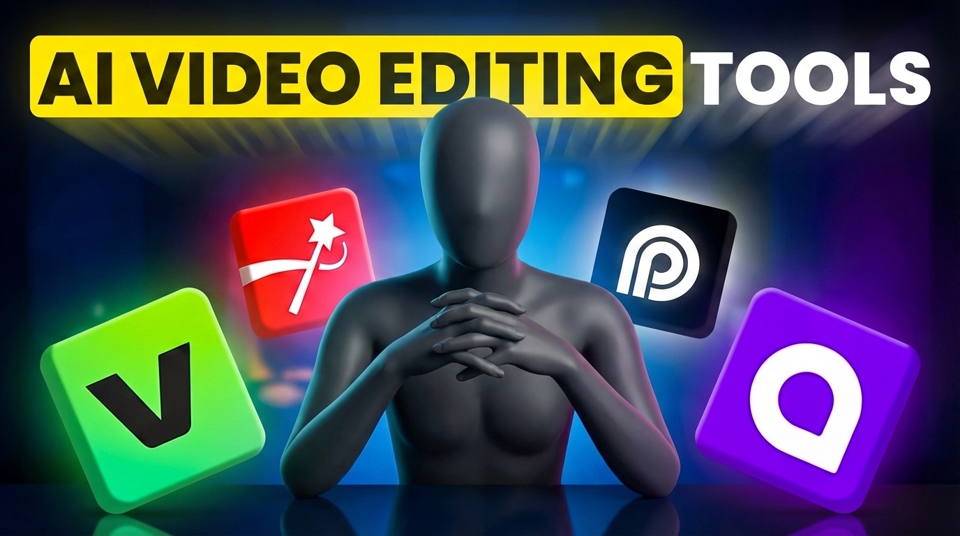 Free AI Video Editing Tool Thumbnail Template | LaunchLens