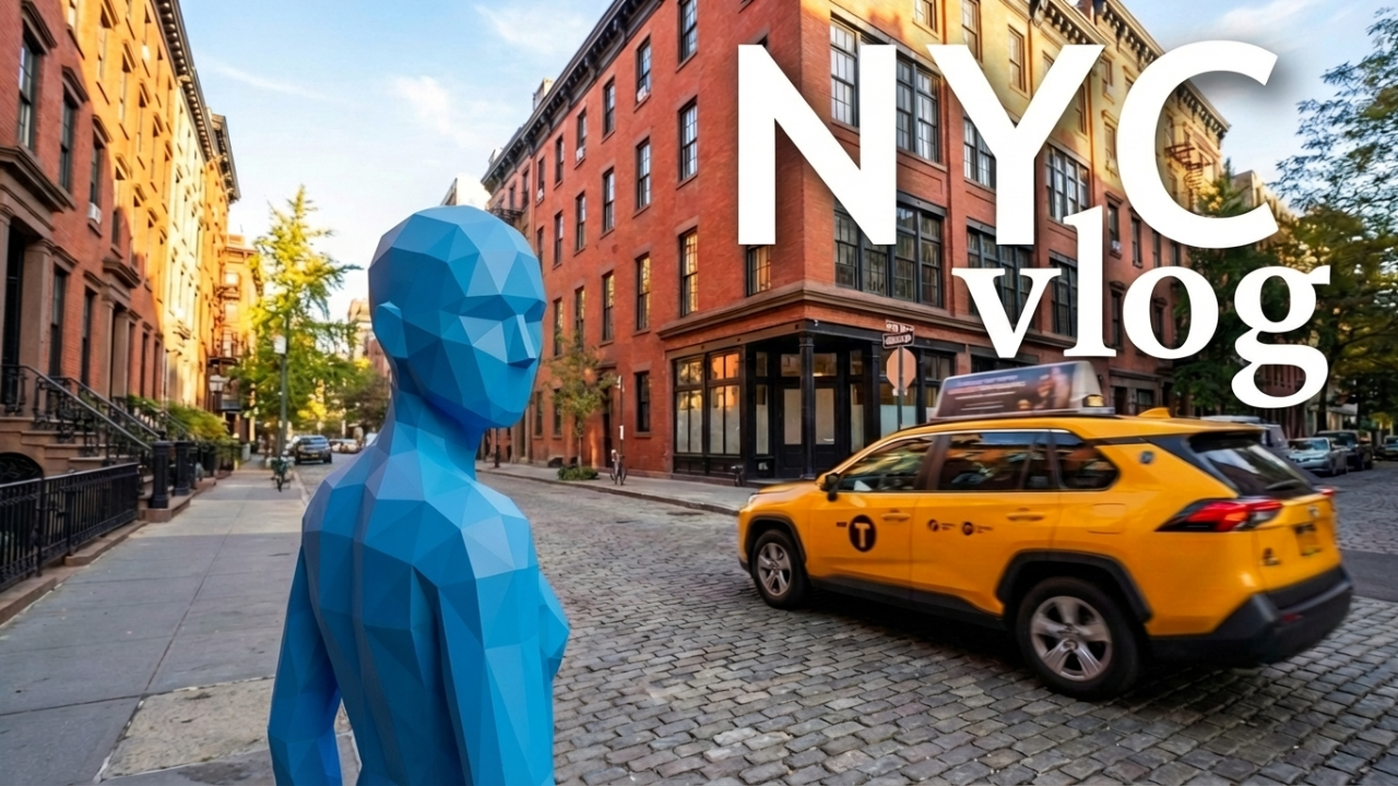NYC vlog thumbnail template